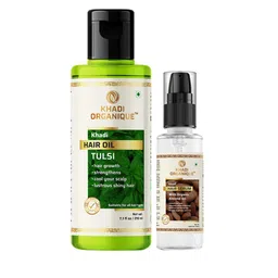 Khadi Organique 2Pcs Hair Oil 210ml & Hair Serum 50ml Combo-image-92