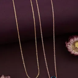 DressBerry Set Of 2 Brass Gold-Plated Antique Chains-picture-39