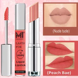 MI FASHION Set of Silky Smooth Liquid Lipstick 3.5 ml & Creamy Matte Lipstick 3.5 g-picture-31