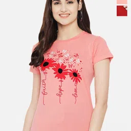 Fabflee Pack Of 3 Graphic Printed Round Neck Short Sleeves Cotton T-Shirts-picture-40