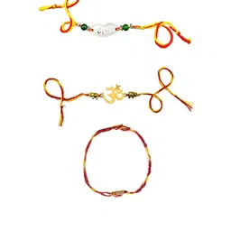 Yellow Chimes Set Of 5 Chamis Charm Rakhis image 4