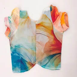 BAESD Girls Printed Ready to Wear Lehenga & Blouse With Dupatta image 4