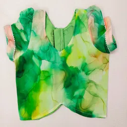 BAESD Girls Printed Tie and Dye Ready to Wear Lehenga & Blouse With Dupatta image 2