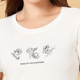 Honey by Pantaloons Typography Printed Cotton T-Shirt image 3