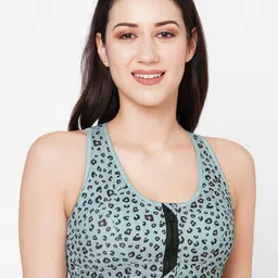 Inner Sense Pack Of 2 Floral Full Coverage Organic Cotton Workout Bra With Antimicrobial image 4