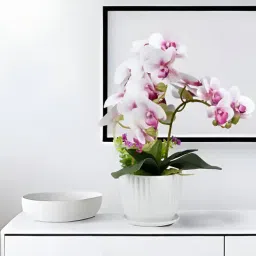 Three Pieces Butterfly Orchid Flower - Purple - 18 Inches-image-8