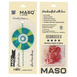 MASQ Set Of 2 Teal Embellished Rakhi image 4
