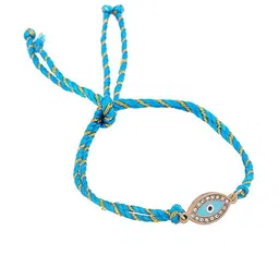 Estele Gold-Plated Evil Eye Crystals-Studded Rakhi image 2