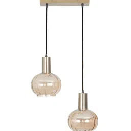 kapoor lampshades Opaline 2 Light Globe Linear Cluster Hanging Pendant Light image 5
