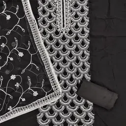 LeeliPeeri Designer Embroidered Unstitched Dress Material image 3