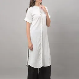 Dollar Missy Mandarin Collar Roll-Up Sleeves Straight Kurta image 4