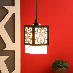 foziq Adriane Brown Wood Hanging Light-picture-23