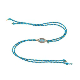 Estele Gold-Plated Evil Eye Crystals-Studded Rakhi image 5