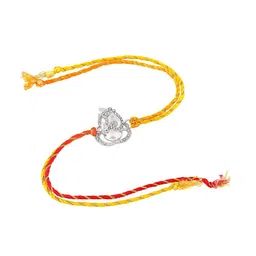 Estele Rhodium-Plated Crystal-Studded Rakhi image 3