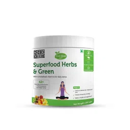 SheNeed Superfood Greens & Herbs with 42+ Vitamins & Minerals-Better Digestion & Detox - 300gm-image-27