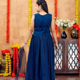 Aarika Girls Embellished Ready to Wear Lehenga & Blouse With Dupatta image 4