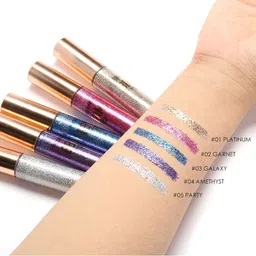 FOCALLURE Beam Heavy Metallic Waterproof Liquid Eyeliner 10 ml - Platinum 01 image 2