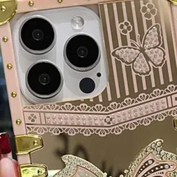 Luxury Kase Geometric Printed iPhone 16 Pro Back Case Mobile Accessories image 5