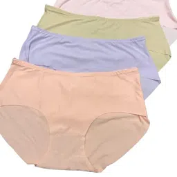 shaperx No Show High Waist Briefs Underwear for Women Seamless Panties Multi Combo Pack of 4 image 5