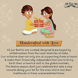 I Jewels Pearls Beaded Thread Rakhi image 5