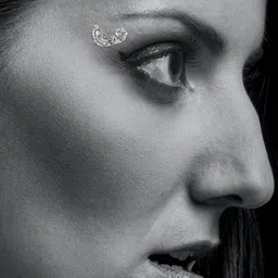 Comet Busters 2 Pcs Eye Stickers - Silver-Toned image 5