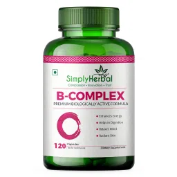Simply Herbal Vitamin B Complex - 120 Capsules-image-75