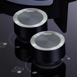 elica Flexi 375 Lotus IND HD Glass Top 3 Burner Automatic Hob (Direct Multi Flame Burner, Black) image 4