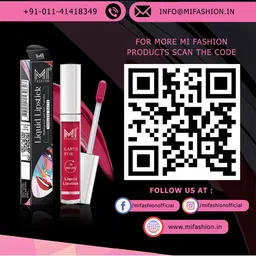 MI FASHION Set of 2 Smudge Free Matte Finish Moisturizing Liquid Lipstick - Pink & Brown image 3