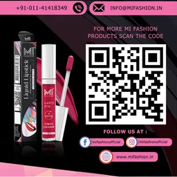 MI FASHION Set of 2 Smudge Free Matte Finish Moisturizing Liquid Lipsticks - Pink image 4