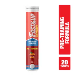 Fast & Up Activate- Caffeine Free Pre-training Drink- 1500mg L-Arginine & Active Nutrients EAA (Essential Amino Acids) (20 No, Orange)-picture-42