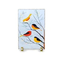 posh n plush Serene Birds Marble Showpiece image 2