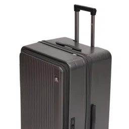 swiss military Jade Hard Top Trolley Bag - Durable Polycarbonate Luggage with TSA Lock, 8-Wheel Spinner, Expandable Storage & Anti-Theft Zipper - Stylish Travel Suitcase in Dark Grey, 28" Travel Bag image 5