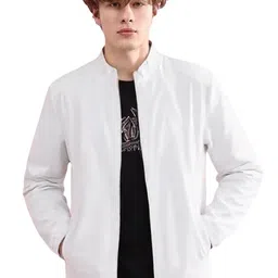 Jacket For Men, Plus Size Jacket For Men, White Men Jacket, Jacket, Bomber Jacket,Jacket, Winter Jacket,Stylish Jacket, Full Sleeves Jacket For Men, Jacket02. image 1