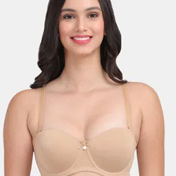 Amour Secret Black & Nude-Coloured Bra Underwired Lightly Padded image 3