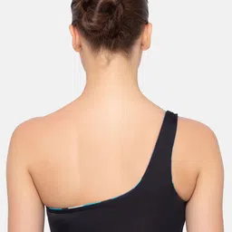 Sloggi Women Blue & White Printed Reversible Swim Top image 5