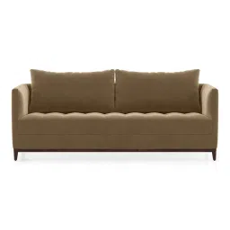 urban ladder create Florence Compact Sofa Set (Colour: Fawn Velvet, Seater: 3+1+1)-picture-11