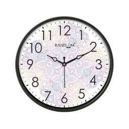 RANDOM Black & Blue Printed Contemporary Wall Clock-picture-39
