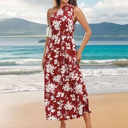 StyleCast x Revolte Floral Printed Off-Shoulder Maxi Dress-picture-40