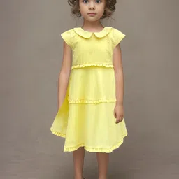 Safehugs Peter Pan Collar Linen A-Line Midi Dress-picture-23