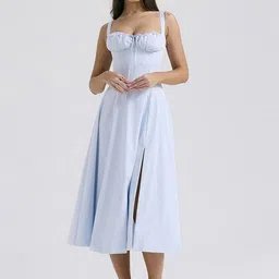 StyleCast x Revolte Fit & Flare Midi Dress-picture-41