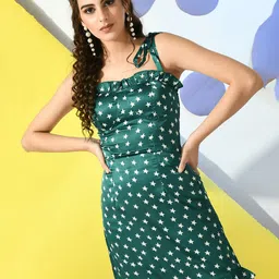 PRETTY LOVING THING Women Star Printed Shoulder Straps Mini Bodycon Dress-image-61