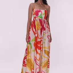 POPPI Women Petal Printed Maxi Dress-picture-13