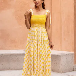 Ambraee Floral Print Maxi Dress-picture-10