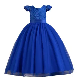 StyleCast Girls Blue Self Design Maxi Dress-image-13