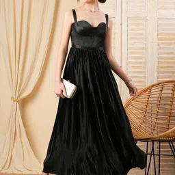 MISH X Satin Maxi Dress-image-3