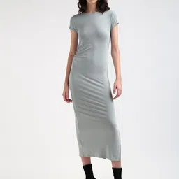 Calvin Klein Jeans Women Round Neck Bodycon Midi Dress-picture-40