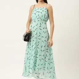 Slenor Print Chiffon Maxi Dress image 1