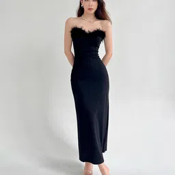 StyleCast Strapless Fringed Maxi Dress-picture-31