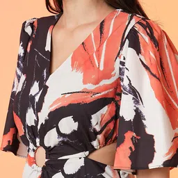 Globus Abstract Printed Cut-Out Sheath Dress image 2