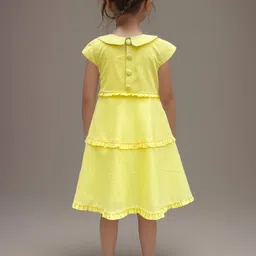 Safehugs Peter Pan Collar Linen A-Line Midi Dress image 5